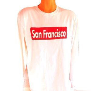 San Francisco Long Sleeve T-Shirt Large White